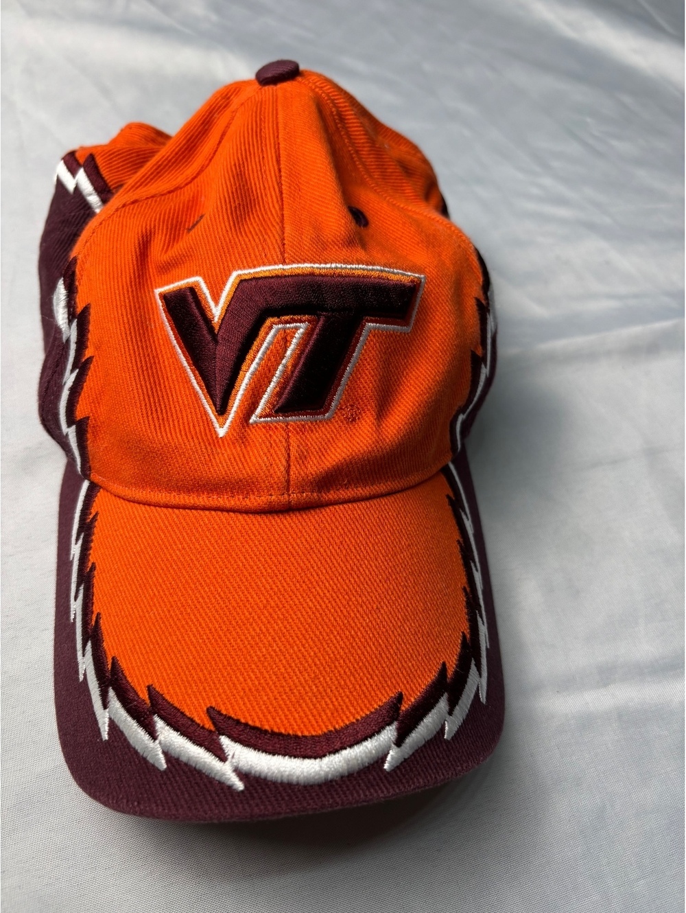 Virginia Tech VT Adjustable Orange and Maroon Baseball Cap